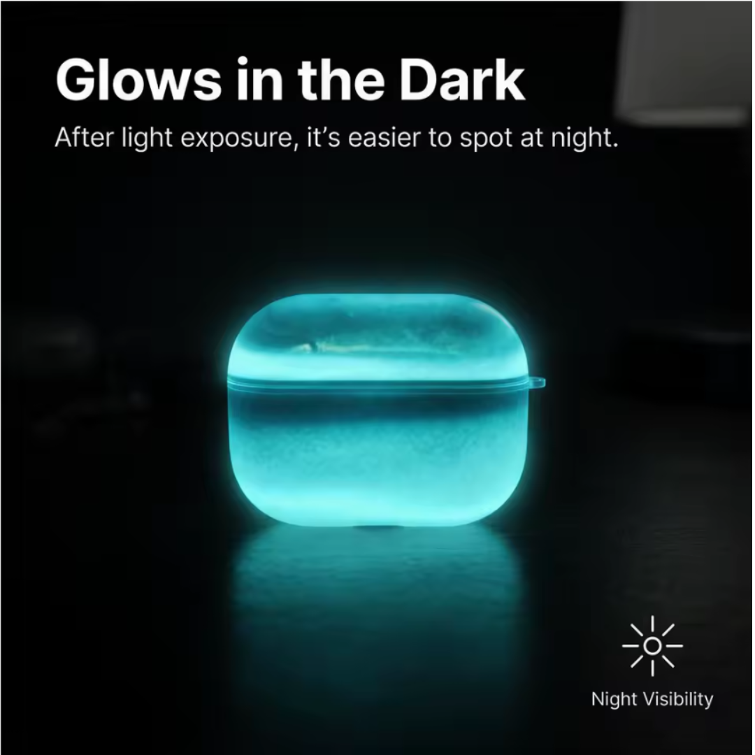 Funda de Airpods Luminiscente con Arena Movediza.
